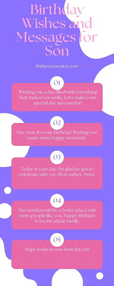 Birthday Wishes and Messages for Son – Happy Birthday Son Messages