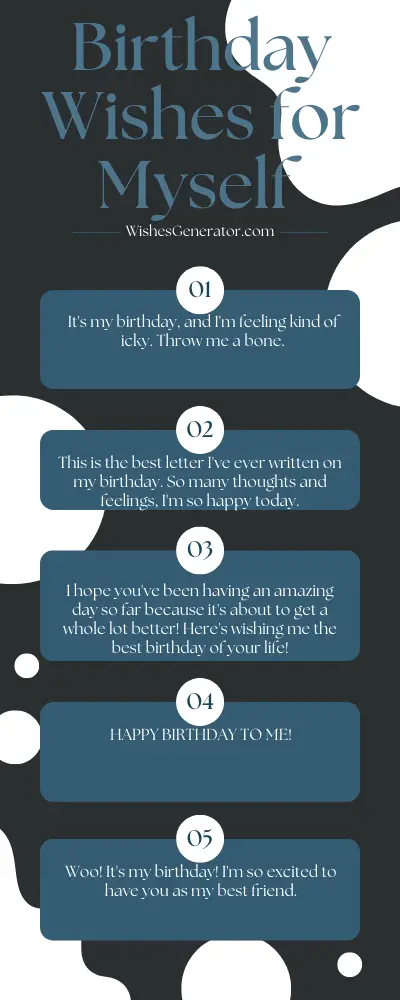 Birthday Wishes for Myself – Happy Birthday To Me Messages