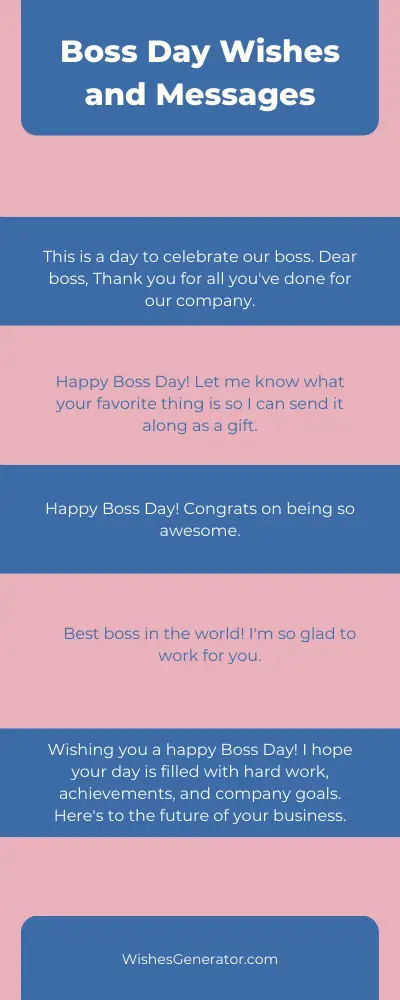 Boss Day Wishes and Messages