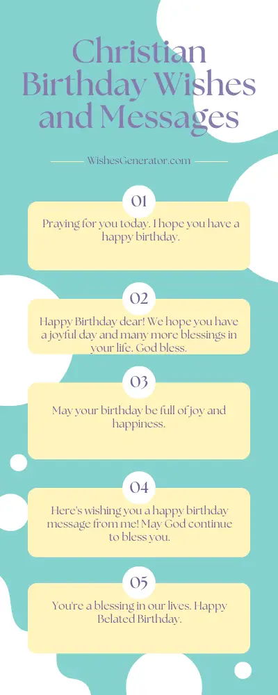 Christian Birthday Wishes and Messages