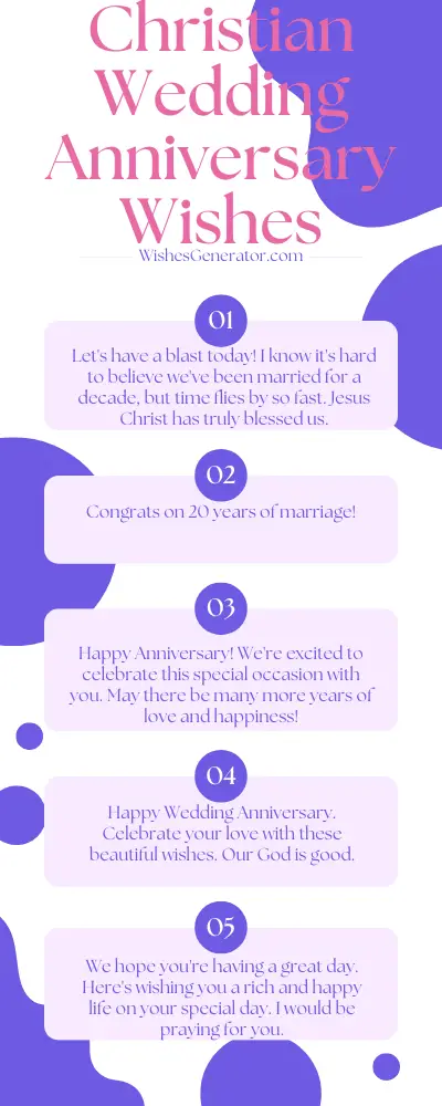 Christian Wedding Anniversary Wishes – Religious Messages