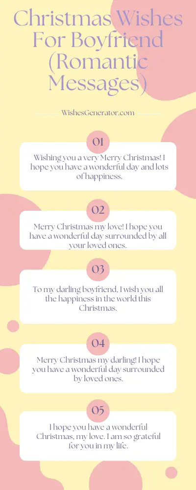 Christmas Wishes For Boyfriend (Romantic Messages)