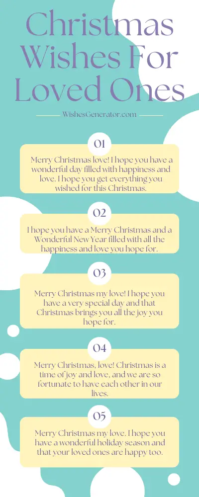 Christmas Wishes For Loved Ones – Merry Christmas Love