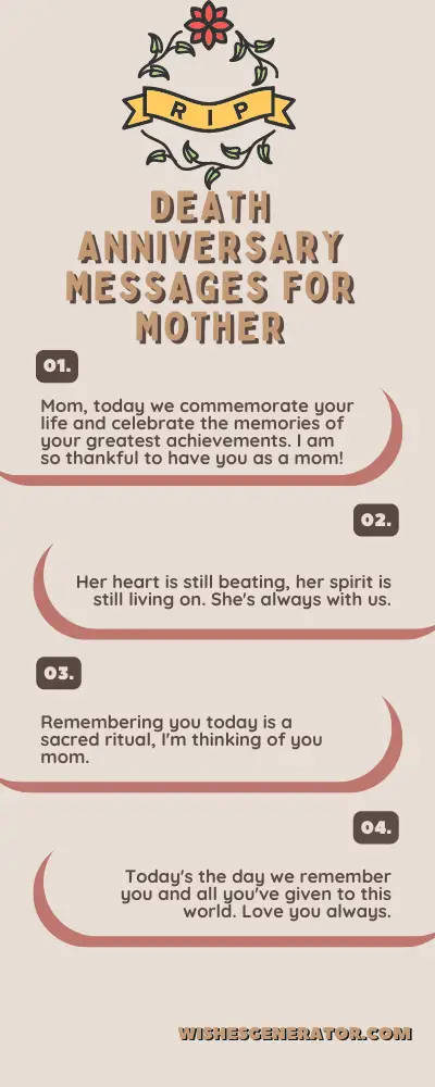 Death Anniversary Messages For Mother