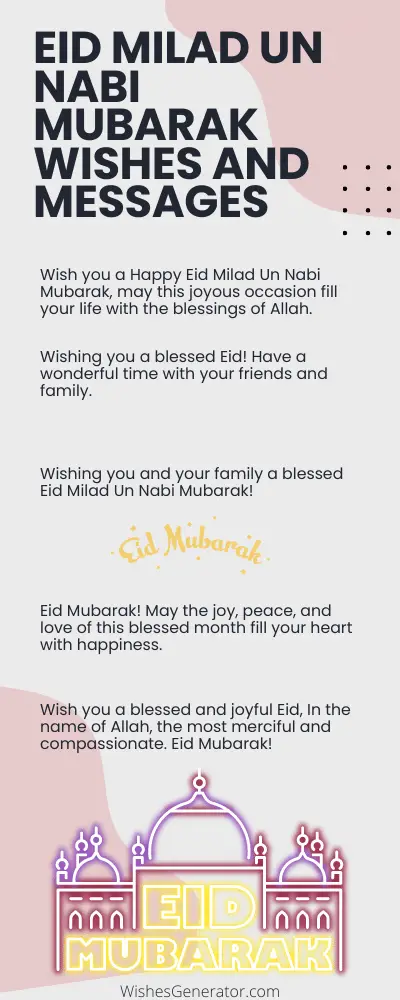 Eid Milad Un Nabi Mubarak Wishes and Messages