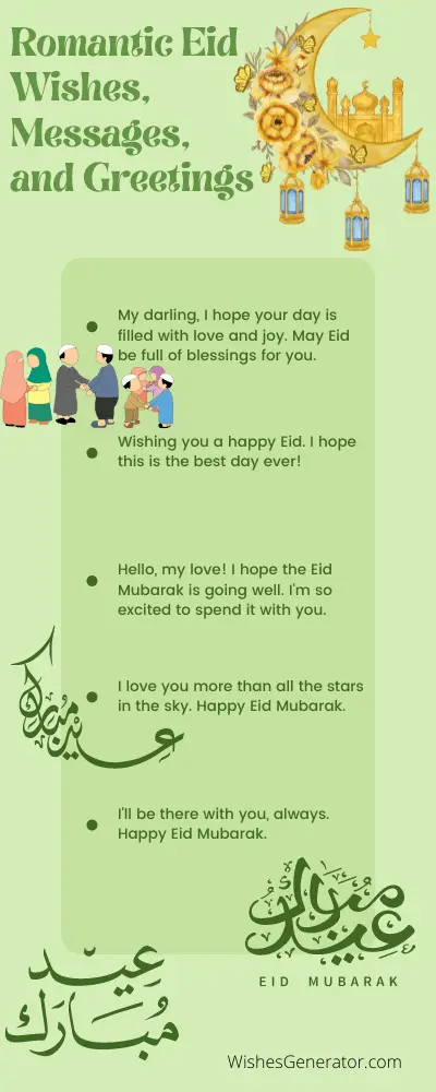 Eid Mubarak My Love – Romantic Eid Wishes, Messages, and Greetings