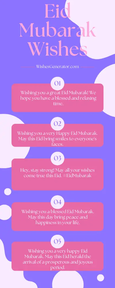 Eid Mubarak Wishes - Happy Eid Mubarak Messages