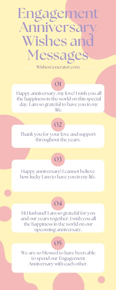 126 Engagement Anniversary Wishes and Messages