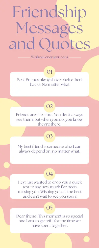 Friendship Messages and Quotes