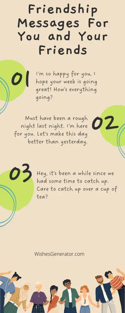 64 Friendship Messages For You and Your Friends