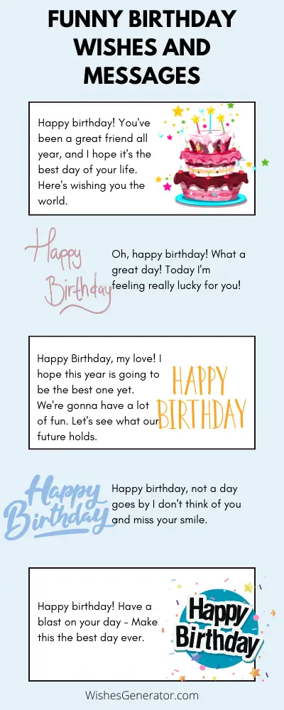 69 Funny Birthday Wishes and Messages