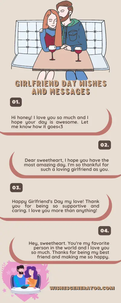 Girlfriend Day Wishes and Messages