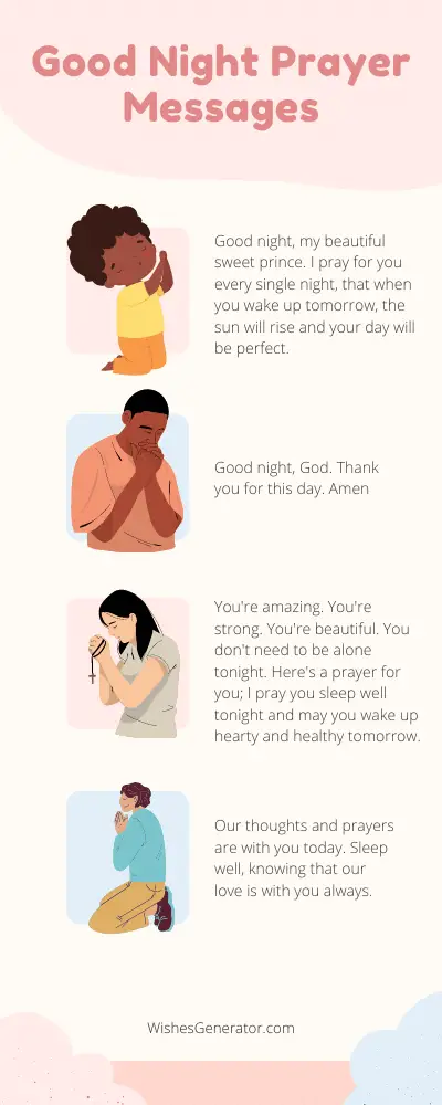 Good Night Prayer Messages