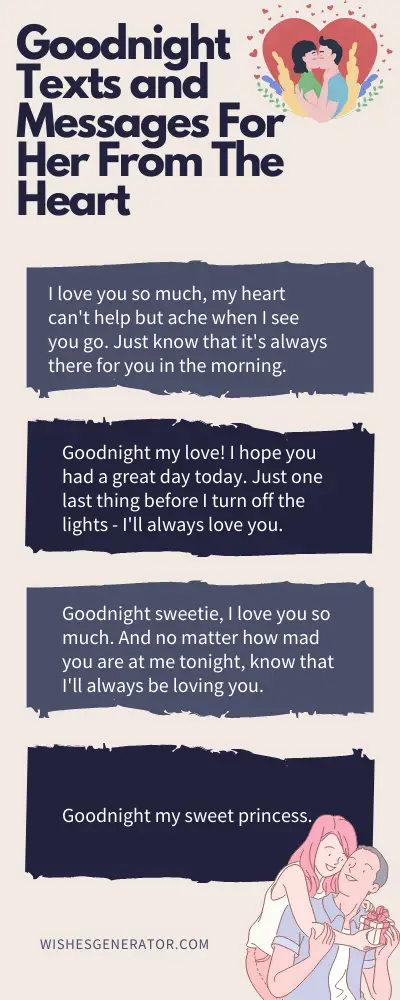 Goodnight Texts and Messages For Her From The Heart