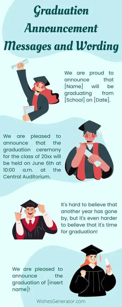 Graduation Announcement Messages and Wording
