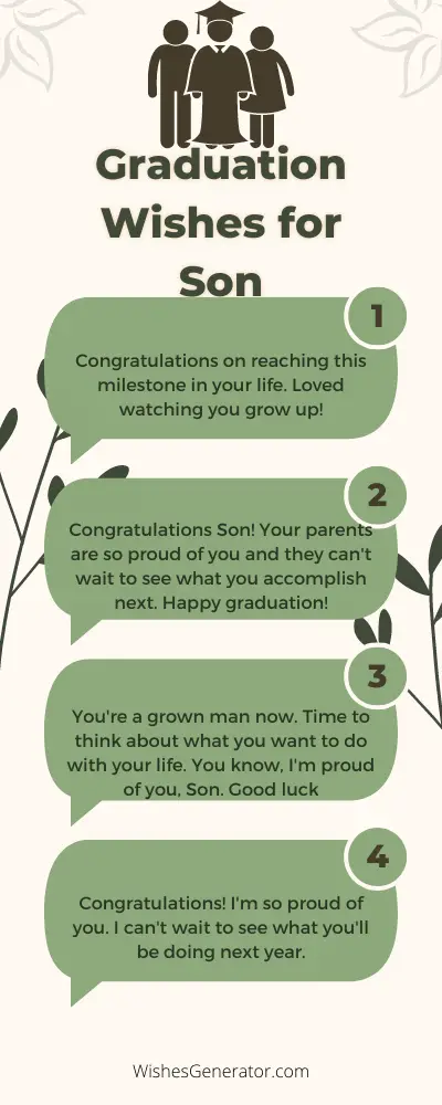 Graduation Wishes for Son – Congratulations Messages