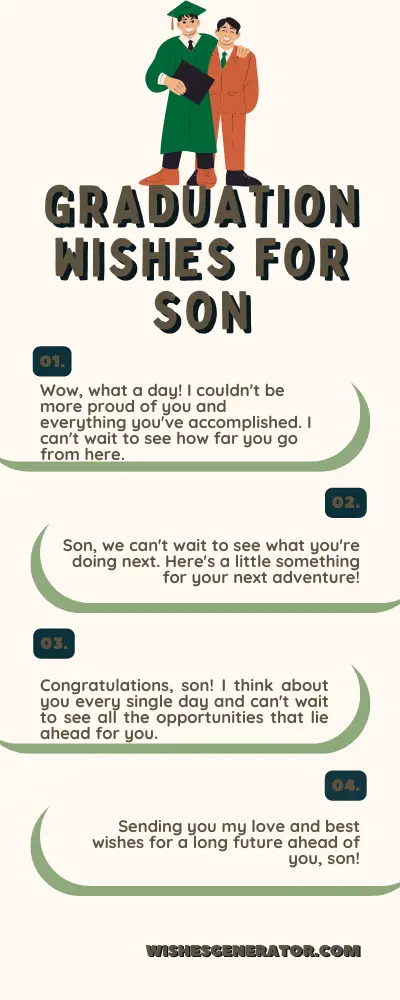 48 Graduation Wishes for Son – Congratulations Messages