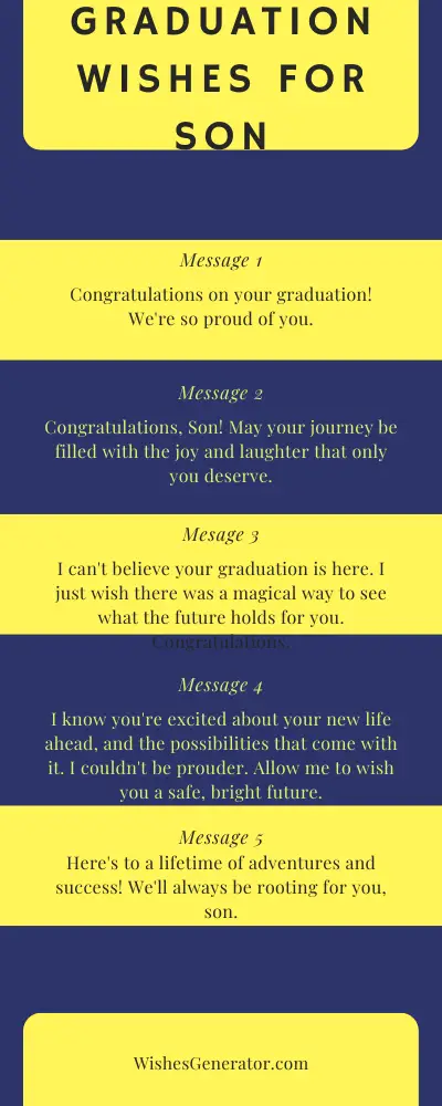 Graduation Wishes for Son – Congratulations Messages