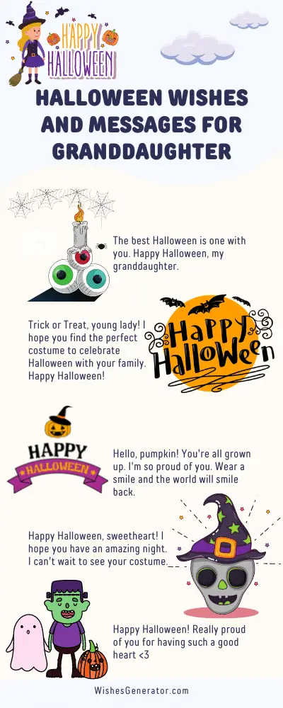 Halloween Wishes and Messages for Granddaughter