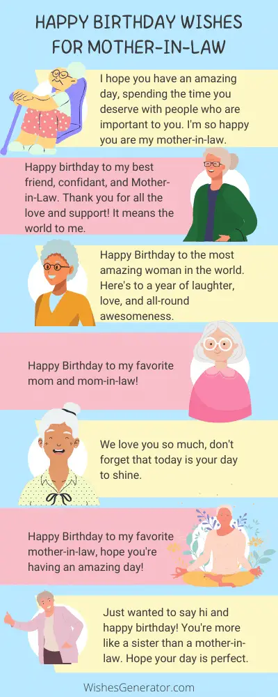 Happy Birthday Wishes for Mother-in-Law