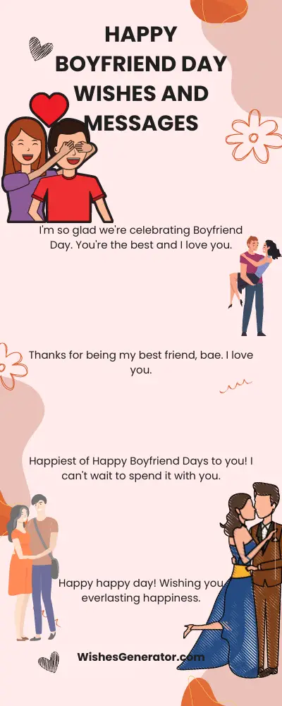 64 Happy Boyfriend Day Wishes and Messages