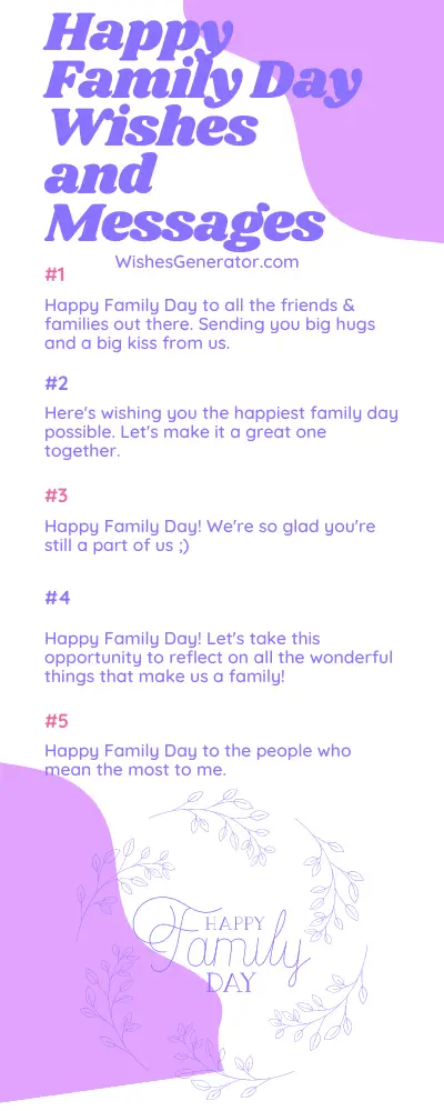 Happy Family Day Wishes and Messages