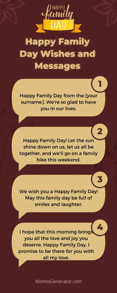 Happy Family Day Wishes and Messages