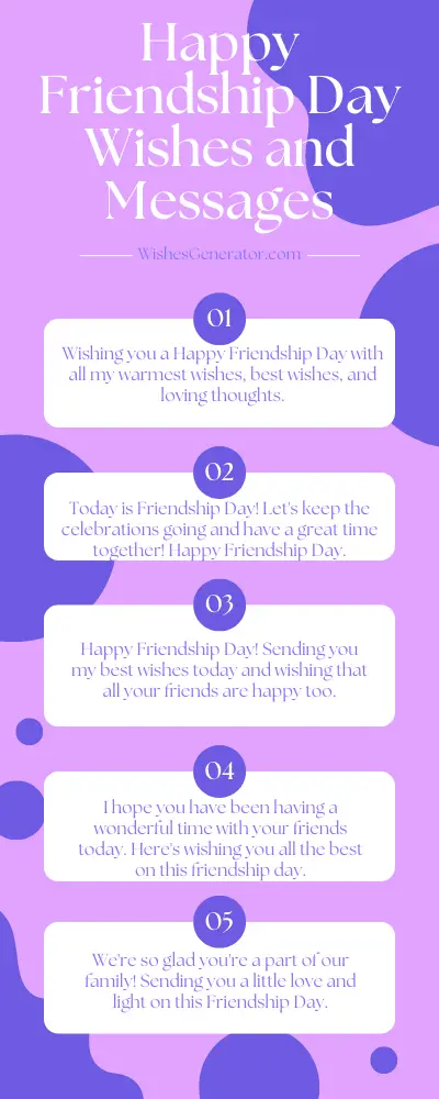 Happy Friendship Day Wishes and Messages