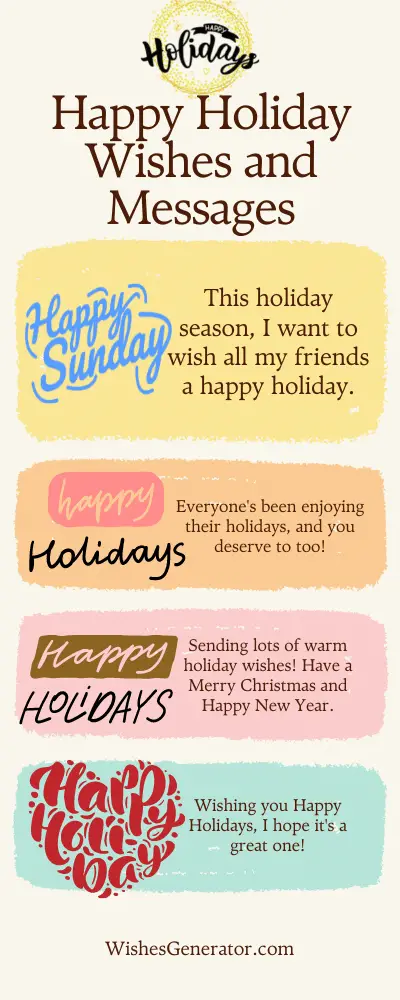 Happy Holiday Wishes and Messages