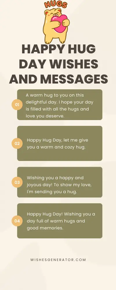 Happy Hug Day Wishes and Messages