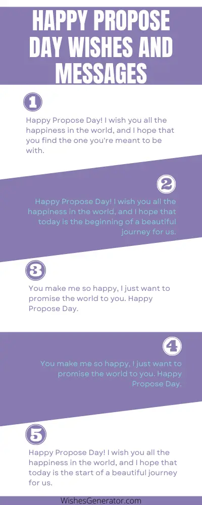 Happy Propose Day Wishes and Messages