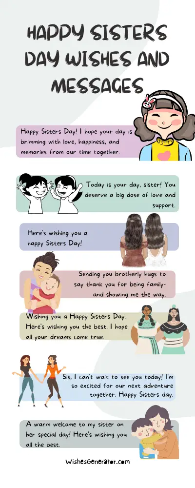 Happy Sisters Day Wishes and Messages