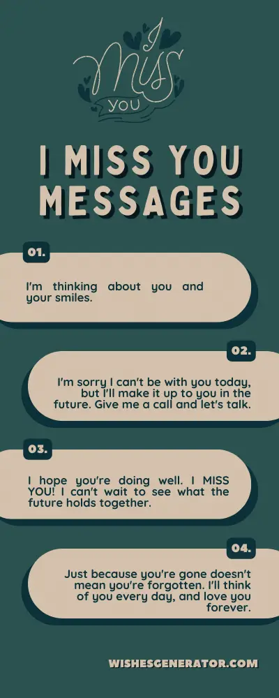 I Miss You Messages