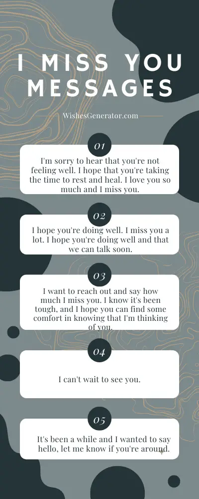 I Miss You Messages