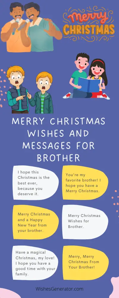 Merry Christmas Wishes and Messages for Brother