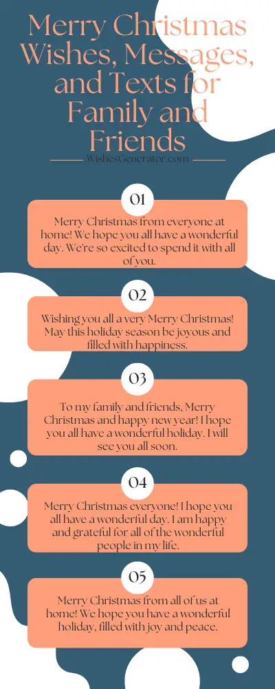 Merry Christmas Wishes, Messages, and Texts for Family and Friends