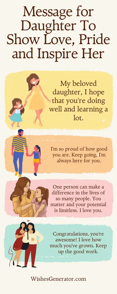 48 Messages For Daughter To Show Love, Pride And Inspire Her