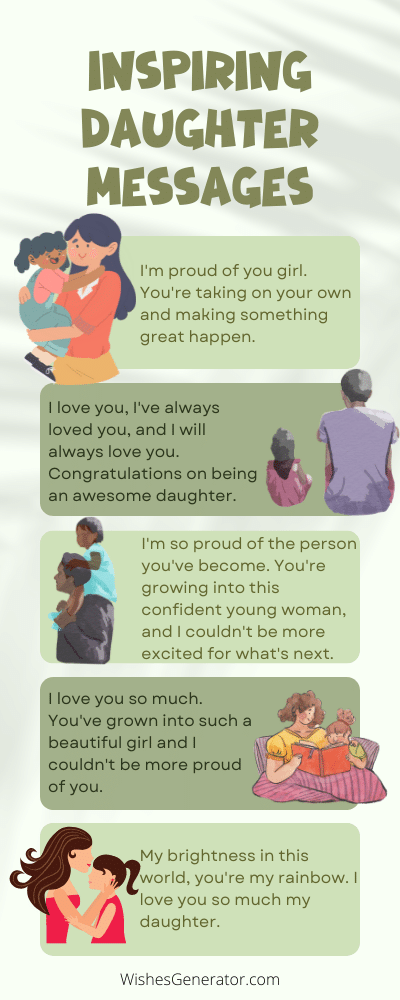 48 Messages for Daughter To Show Love, Pride and Inspire Her