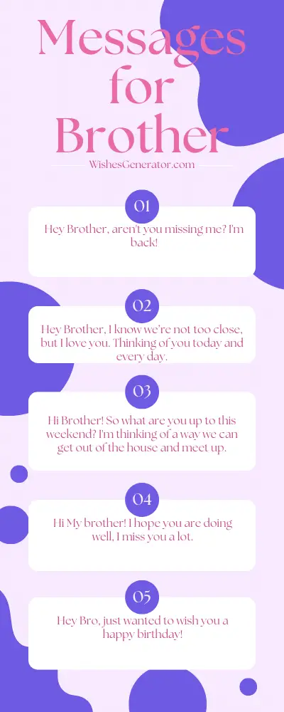 Messages for Brother – Cute, Lovely and Funny