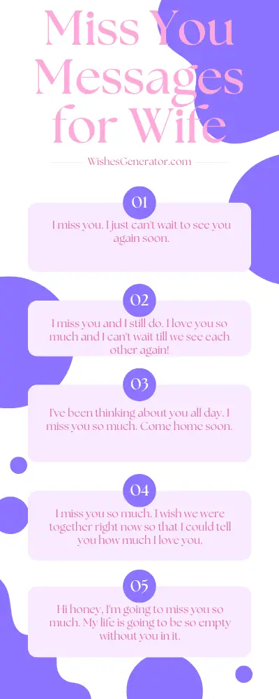 Miss You Messages for Wife – Heartwarming Emotional Messages