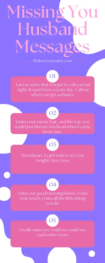 58 Missing You Husband Messages