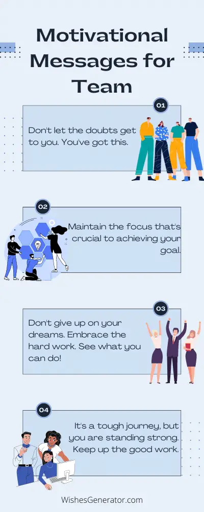 Motivational Messages for Team – Words of Encouragement