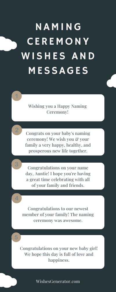77 Naming Ceremony Wishes And Messages