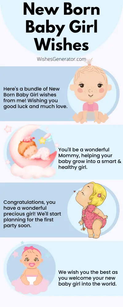New Born Baby Girl Wishes – Congratulations for Baby Girl