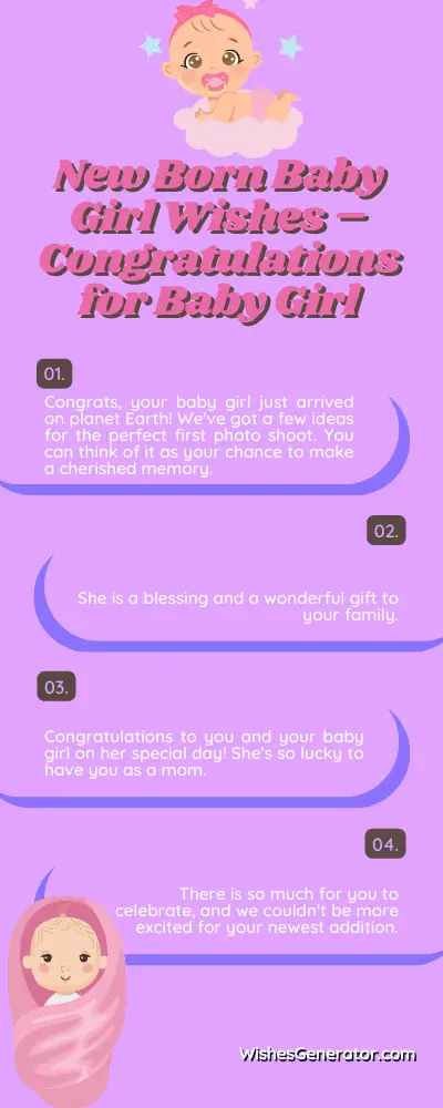New Born Baby Girl Wishes – Congratulations for Baby Girl