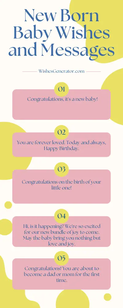 65 New Born Baby Wishes and Messages