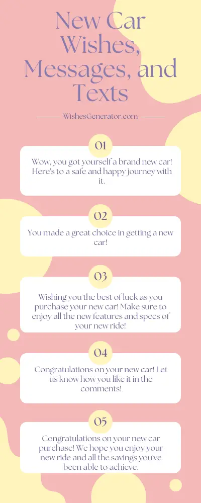 New Car Wishes, Messages, and Texts – Congratulations For New Car
