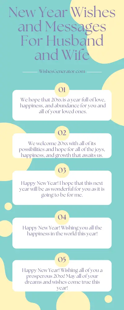 New Year Wishes and Messages For Husband and Wife