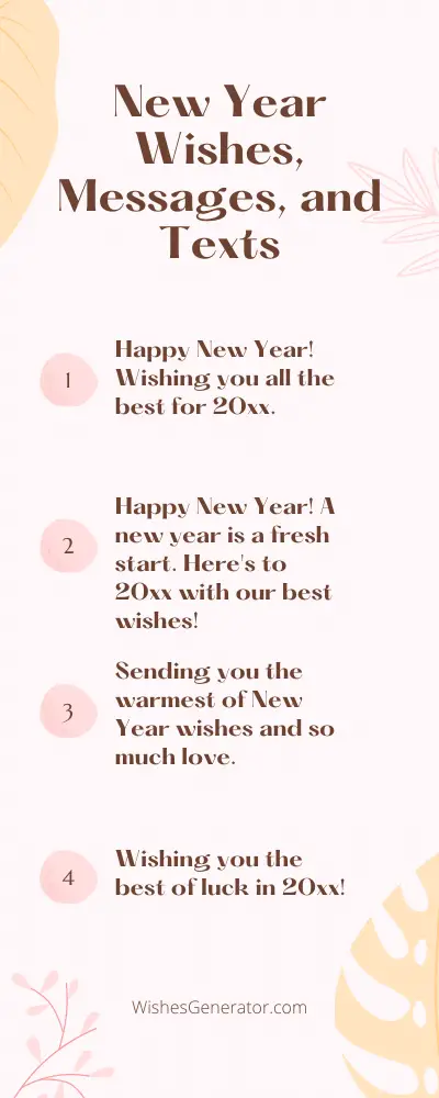 New Year Wishes, Messages, and Texts