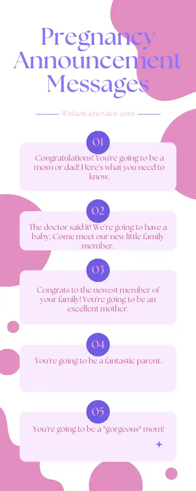 Pregnancy Announcement Messages and Wording